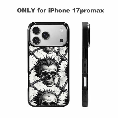 iPhone 17 Pro Max Case — Skull Dark Art Gothic Print Gothic, Custom Made Phone Cover