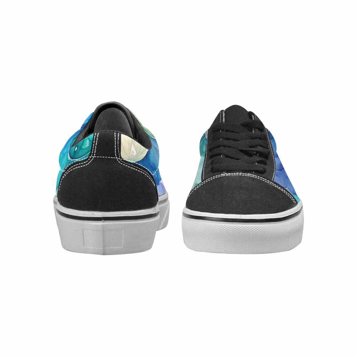MEN'S Mermaid Scale Canvas Lace-Up Dark Academia Shoes
