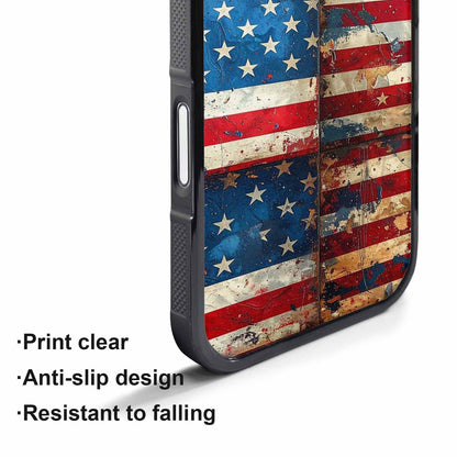 iPhone 17 Pro Max Case — Small American Flag Stars Galaxy Space, Custom Made Phone Cover