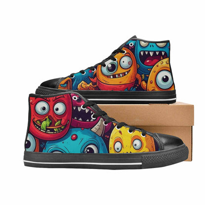 MEN'S Cartoon Monster Character High Top Canvas Dreamcore Custom Shoes