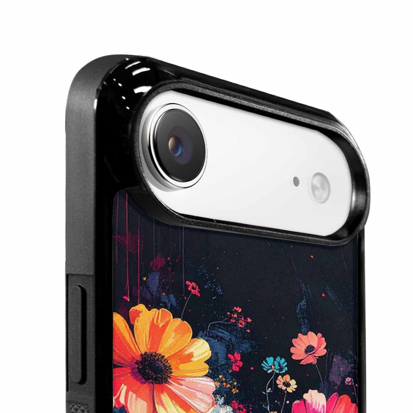 iPhone 17 Air Case — Shadowy Glitch Floral Pattern Hundreds Floral, Custom Art Phone Cover