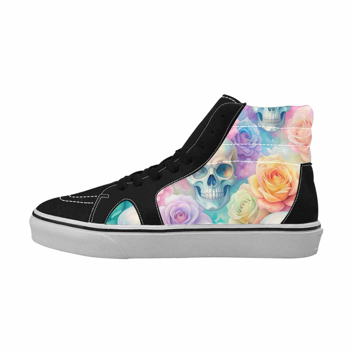 MEN'S Greyscale Candy Skull Roses Candy Airbrush Ferion