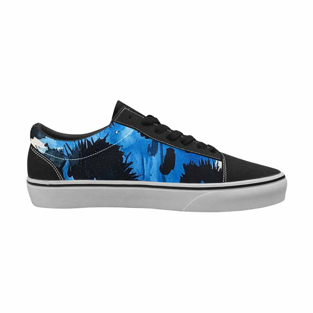 WOMEN'S Animal Print Lace-Up Canvas Neon Fantasy Custom Shoes