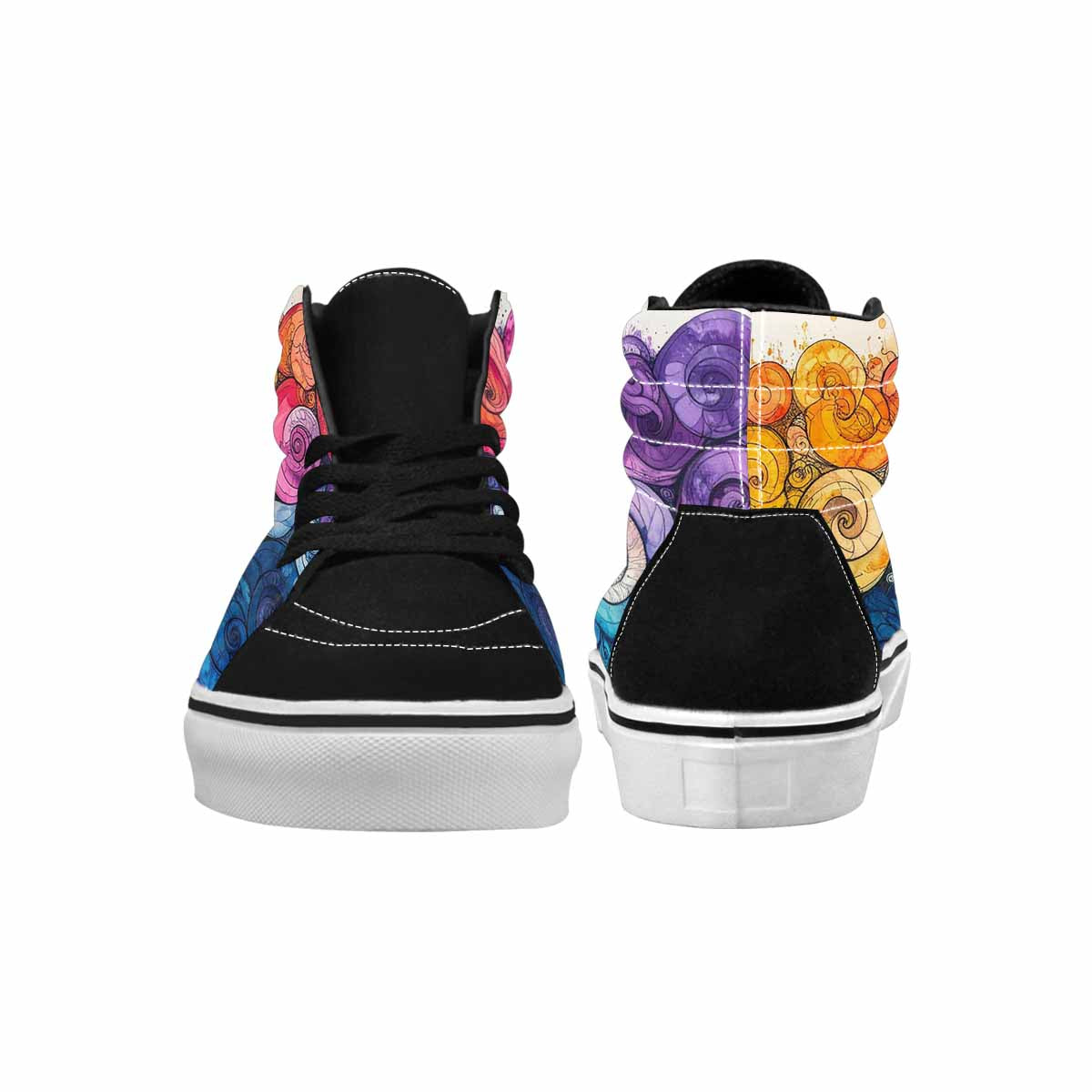 MEN'S Tie High Top Canvas Dark Academia Sneakers