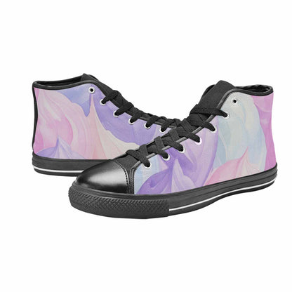 WOMEN'S Tie Dye - High Top Canvas Neon Fantasy Custom Sneakers