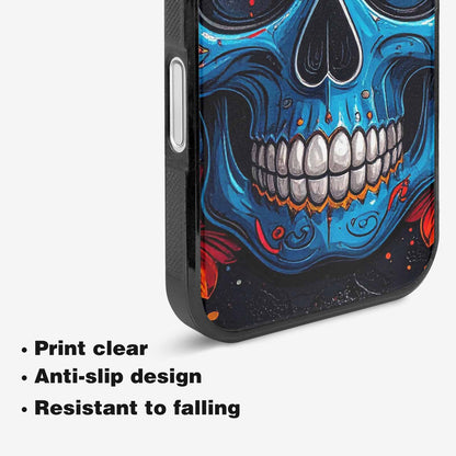 iPhone 16 Plus Case — Graffiti Skull Art Seamless Pattern Vibrant, Personalized Phone Case