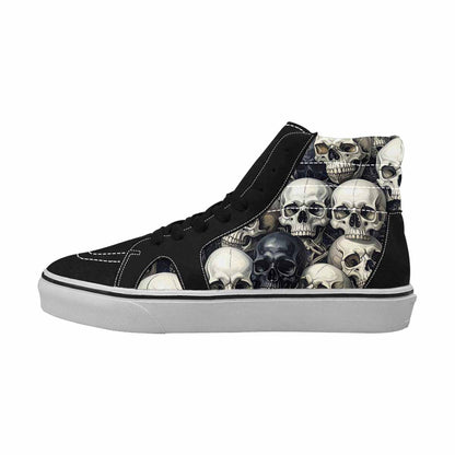 WOMEN'S Skulls - Classic High Top Canvas Vivid Sneakers