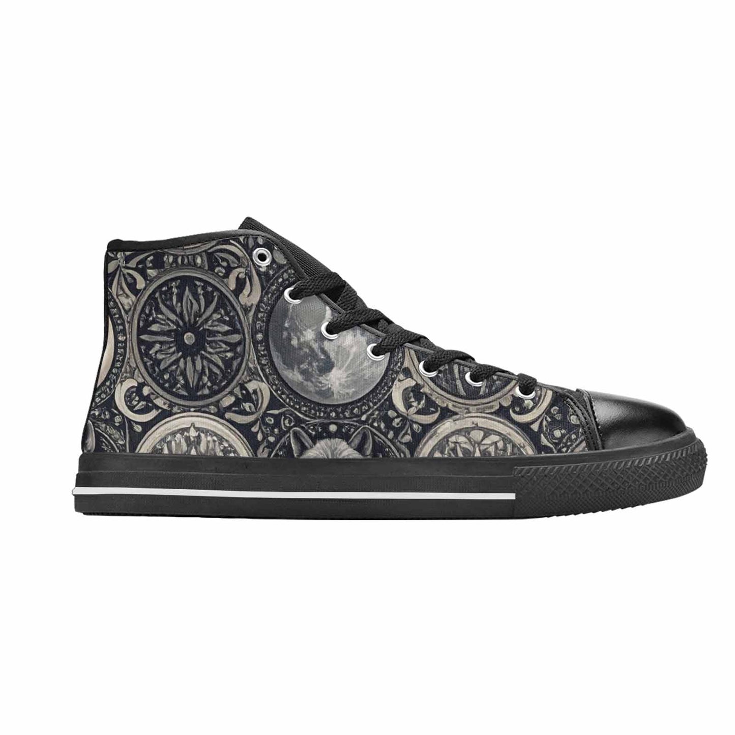 MEN'S Wolves Everywhere Collage High Top Canvas Surreal Custom Shoes