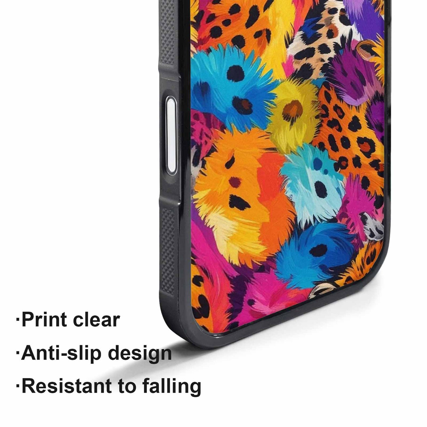 iPhone 17 Pro Case — Full Color Vibrant Animal Print Animal, Custom Art Phone Cover