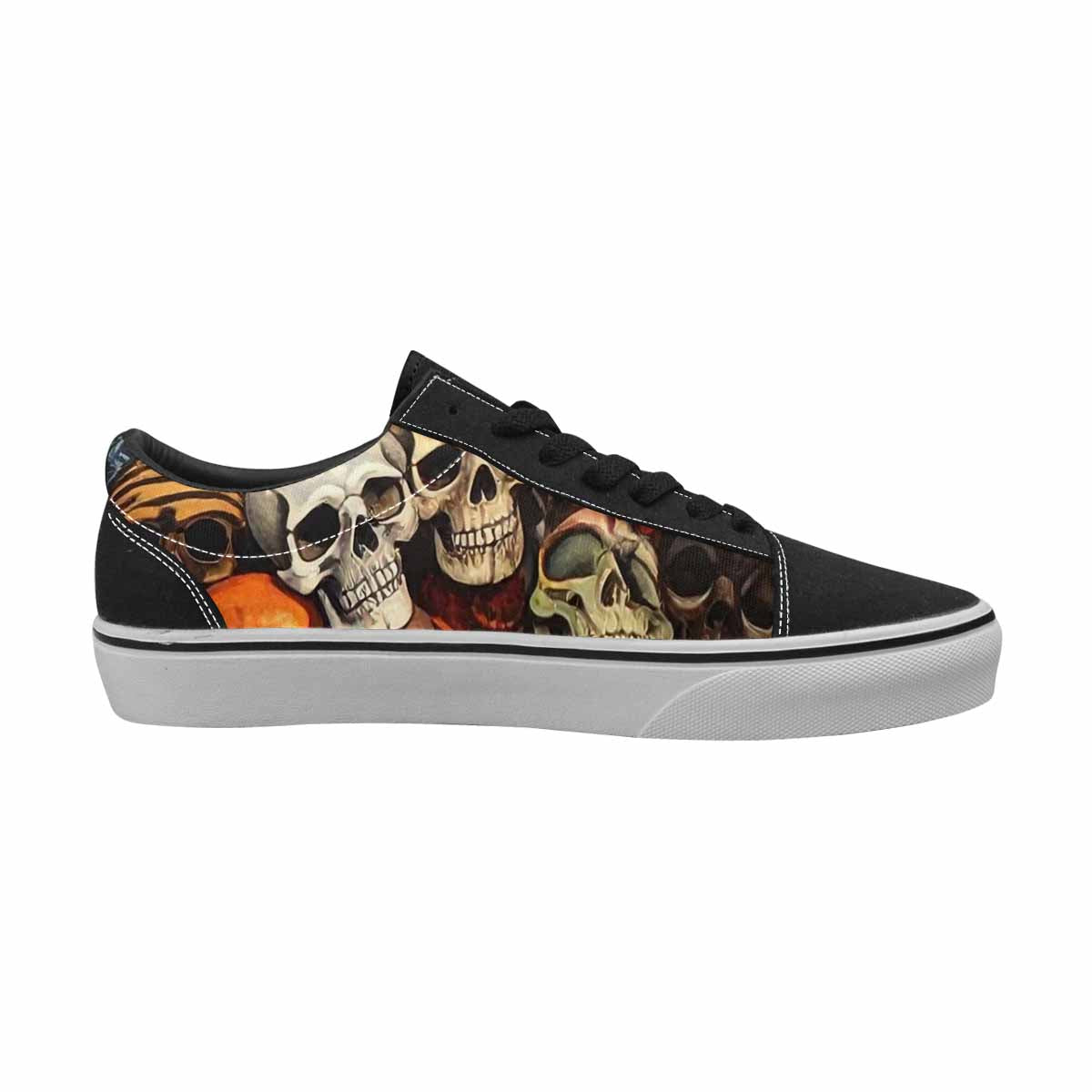 WOMEN'S Skulls Lace-Up Canvas Aesthetic Shoes