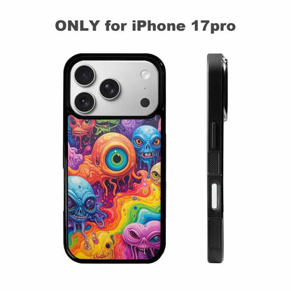 iPhone 17 Pro Case — Aliens Tie Dyemelting Aliens P Tie, Personalized Phone Case