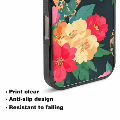 iPhone 15 Pro Max Case — Floral Snake Print, Custom Print Case Cover