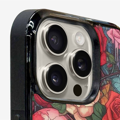 iPhone 15 Pro Max Case — Skulls And Roses Skulls And Roses, Custom Made Phone Cover