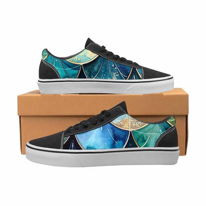 WOMEN'S Mermaid Scale Canvas Lace-Up Vivid Shoes