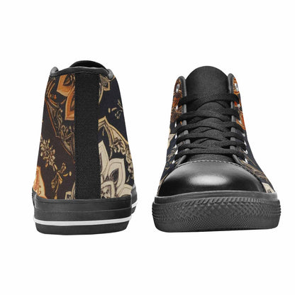MEN'S Mandala High Top Canvas Vivid Custom Sneakers