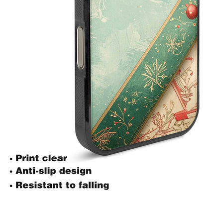 iPhone 16 Pro Max Case — Christmas Wrapping Paper Pattern Art Wallpaper, Original Design Phone Case