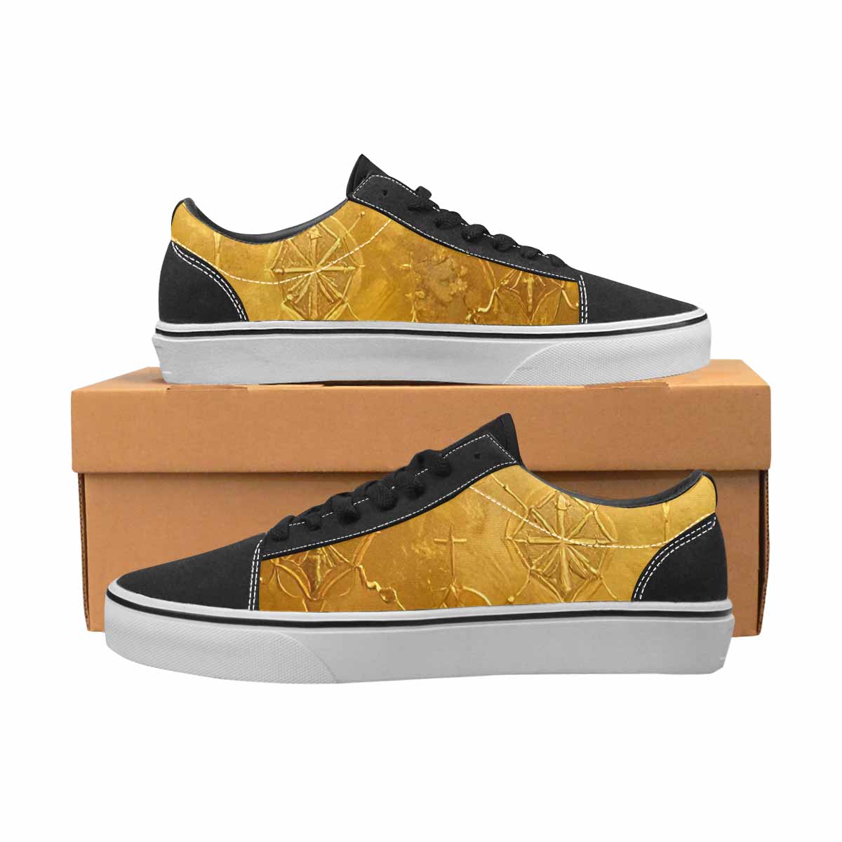 WOMEN'S Cross Faith Iconography Canvas Lace-Up Cottagecore Custom Sneakers