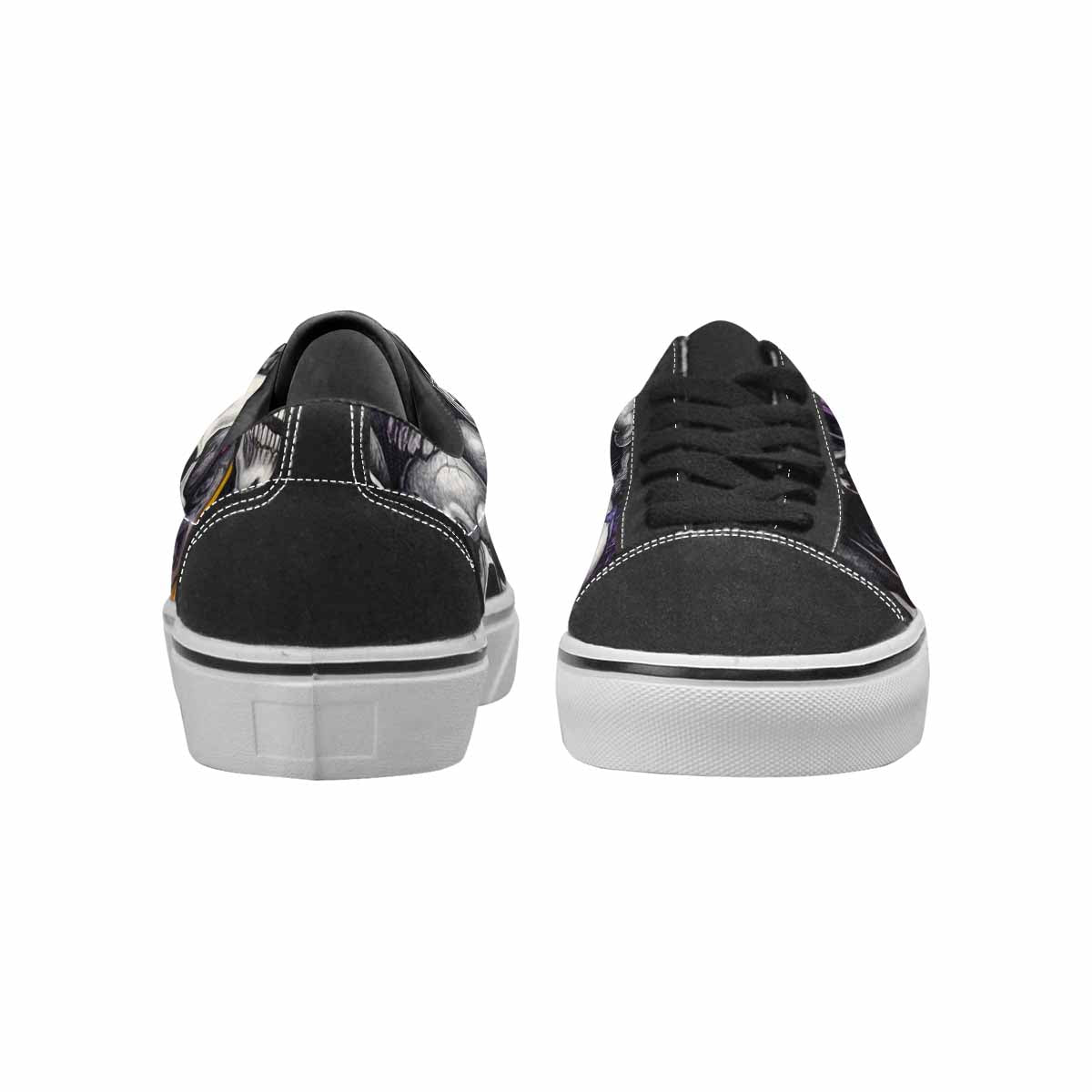 WOMEN'S Rainbow From Skull S Lace-Up Canvas Aesthetic Shoes
