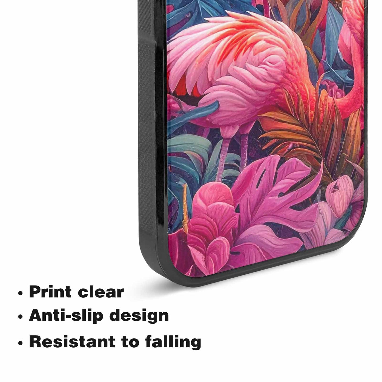 iPhone 15 Plus Case — Flamingo Tropical Flamingo Tropical Pattern Hundreds, Custom Made Phone Cover