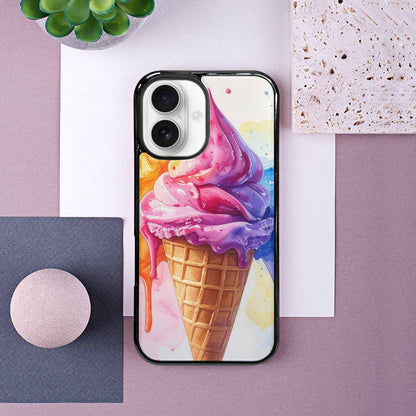 iPhone 16 Case — Melting Icecream Collage Custom Personalized Phone, Custom Made Phone Cover