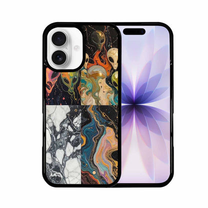 iPhone 17 Case — Aliens Marblealiens Pattern Alien Scifi, Custom Designed Case Cover