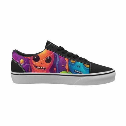 WOMEN'S Aliens  Tie Dye Lace-Up Canvas Vibrant Chaos Sneakers