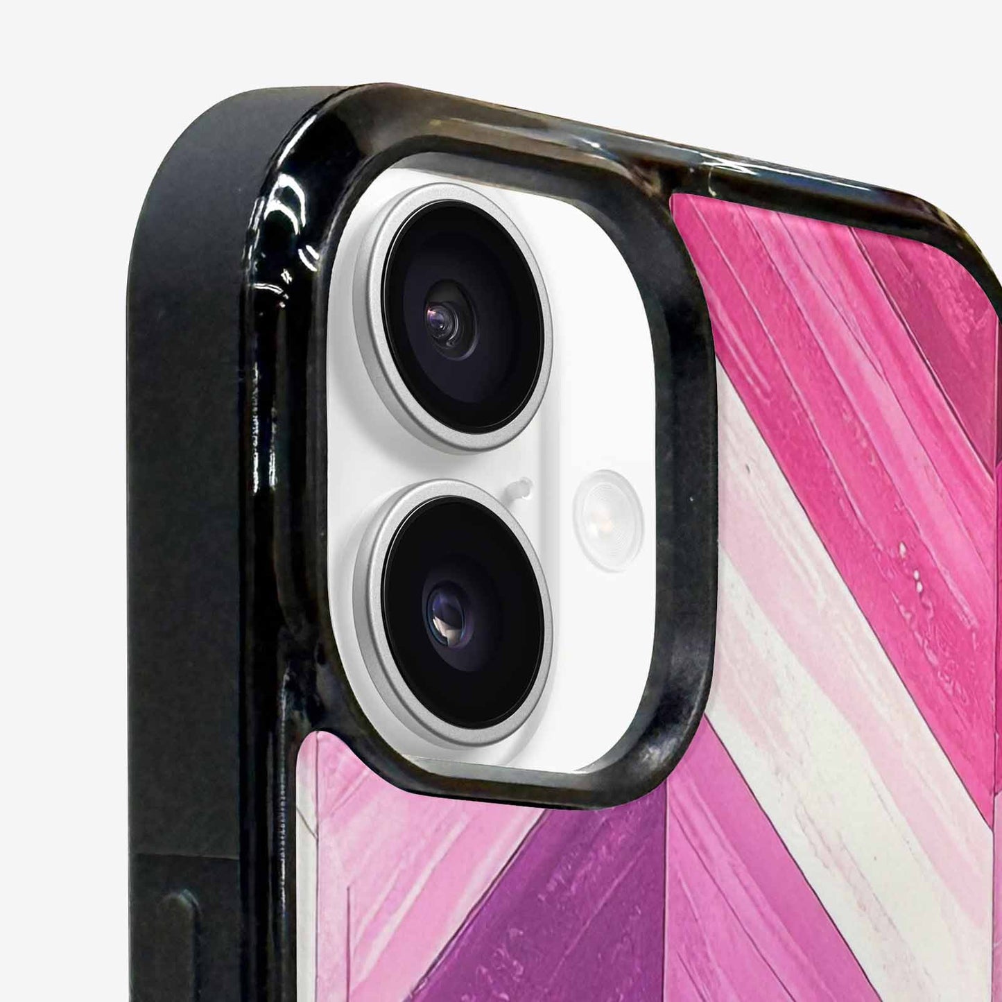 iPhone 16 Case — Genderfluid Flag Color Theme Small Rainbow, Custom Print Case Cover
