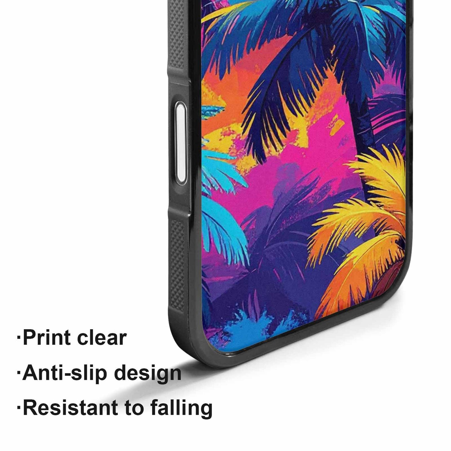 iPhone 17 Case — Chrome Bling Palm Original Art, Custom Printed Phone Case