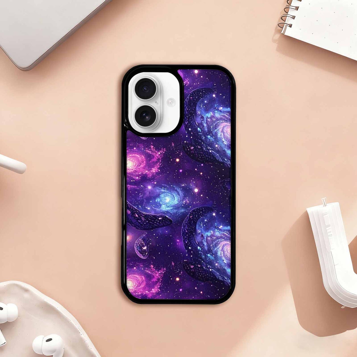 iPhone 17 Case — Snake Print Galaxy Seamless Animal Print, Custom Made Phone Cover