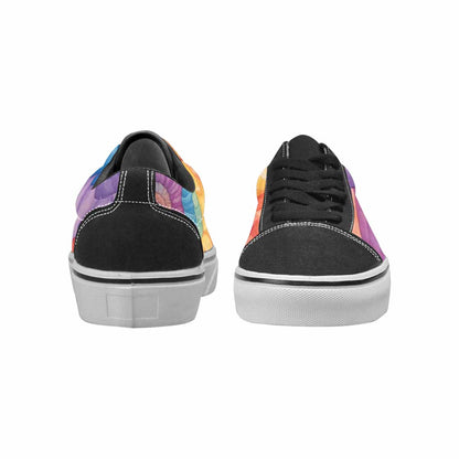 WOMEN'S Tie Dye Swirls Tie Lace-Up Canvas Dreamlike Custom Shoes