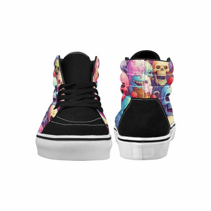 MEN'S Ice Cream Monsters  High Top Canvas Dark Academia Sneakers