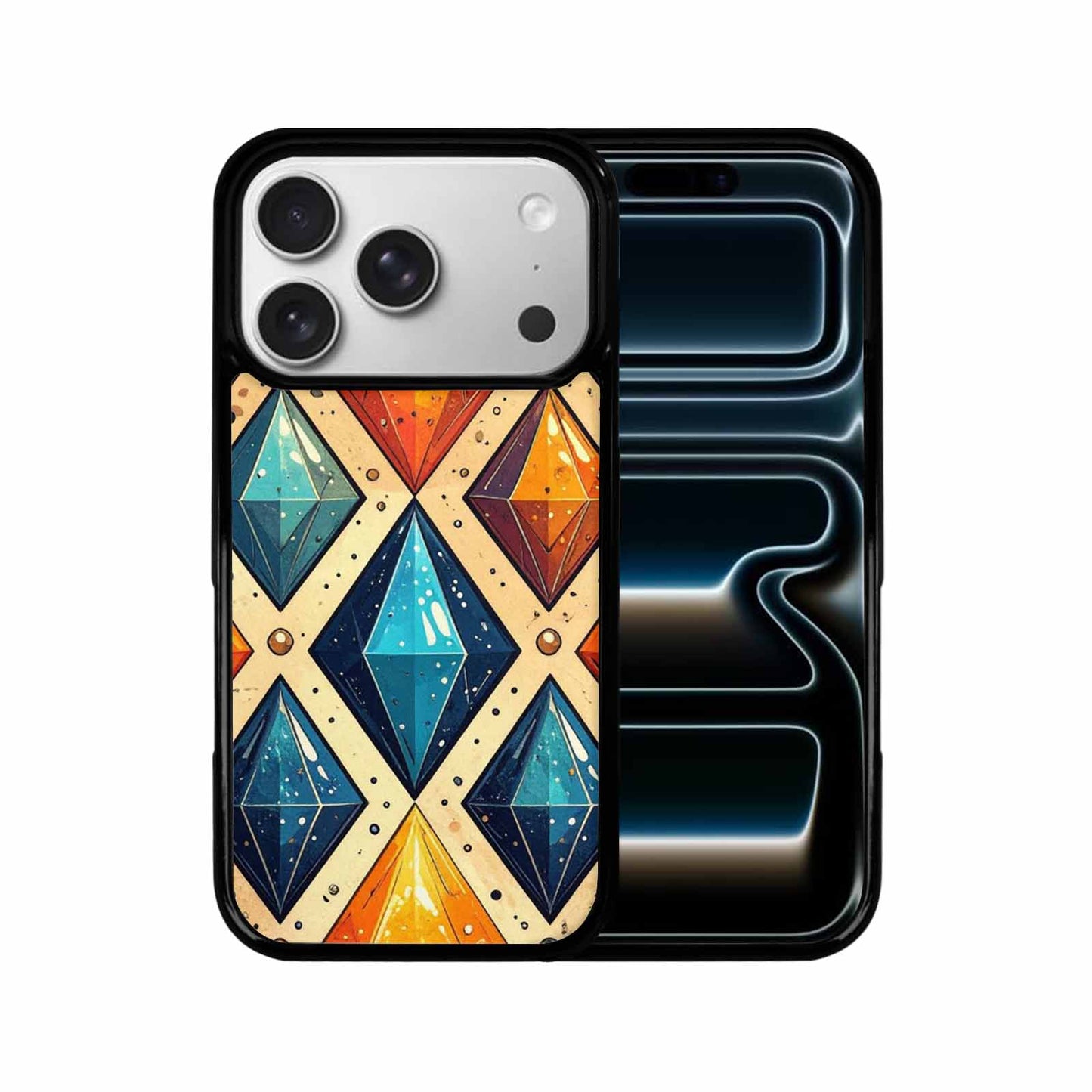 iPhone 17 Pro Case — Vintage Summer Diamond Retro Vintage, Customized Protective Case