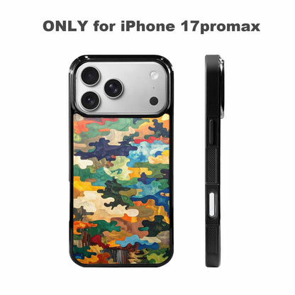iPhone 17 Pro Max Case — Camo Patches Full Color Camo, Custom Art Phone Cover