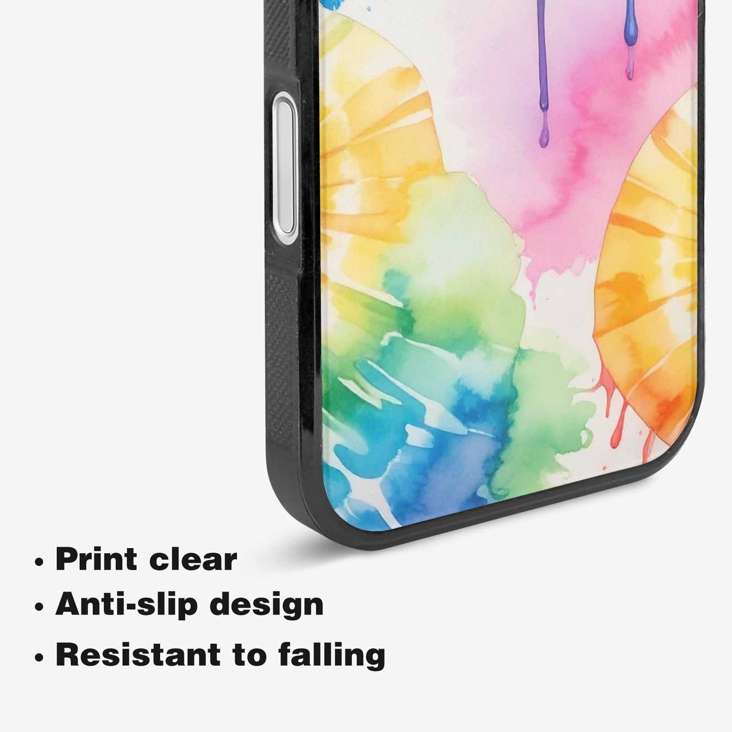 iPhone 16 Plus Case — Dripping Tie Dye Spiral, Custom Print Case Cover