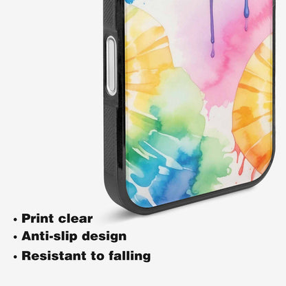 iPhone 16 Plus Case — Dripping Tie Dye Spiral, Custom Print Case Cover