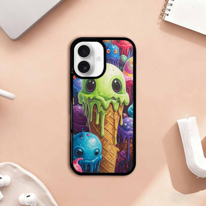 iPhone 17 Case — Melting Ice Cream Monster Charac Original, Custom Print Case Cover