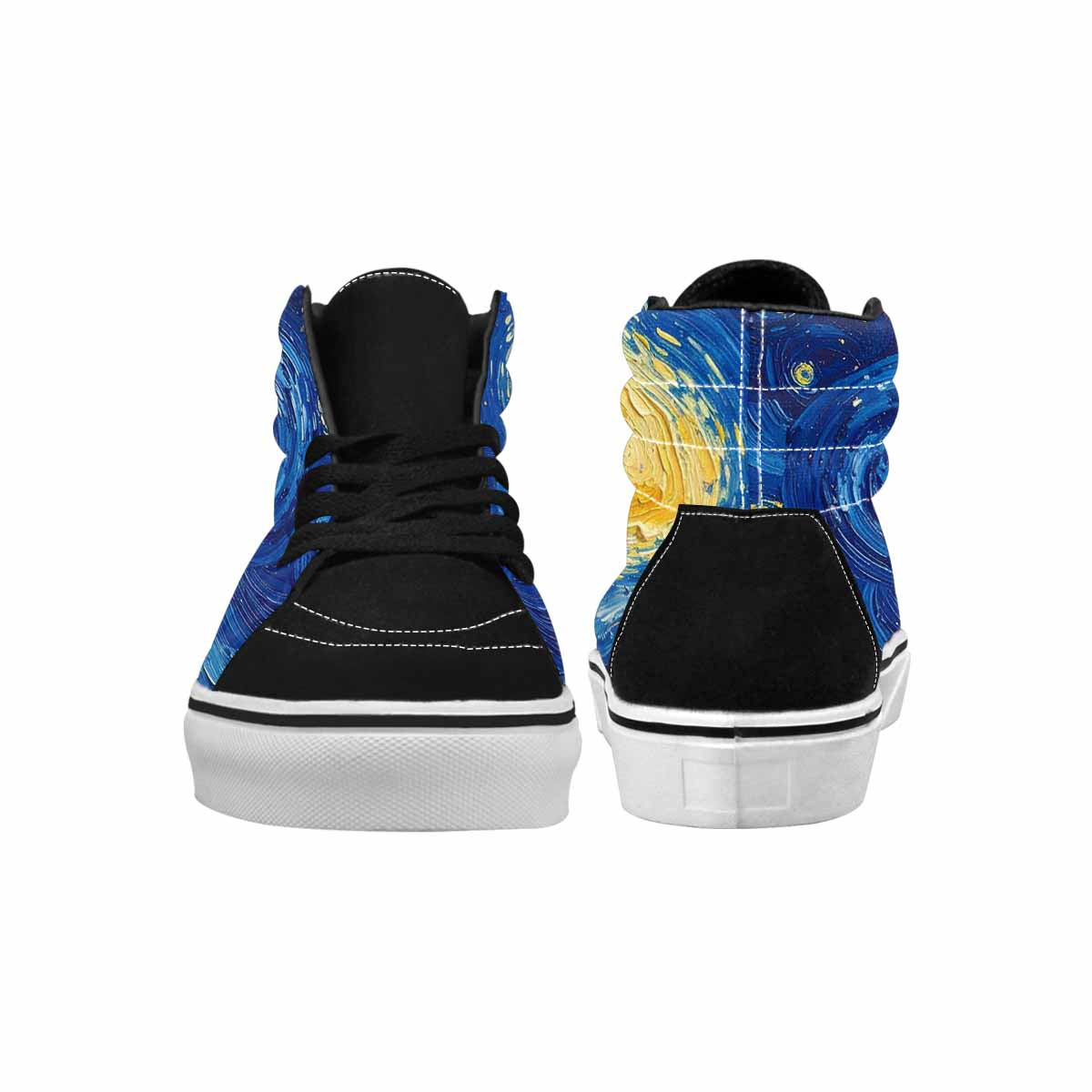 WOMEN'S Starry Night Galaxy High Top Canvas Surreal Custom Shoes