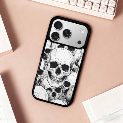 iPhone 17 Pro Case — Skull Dark Art Gothic Print Gothic, Personalized Phone Case