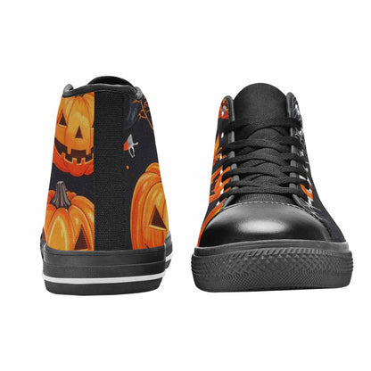 MEN'S Halloween High Top Canvas Vivid Custom Sneakers
