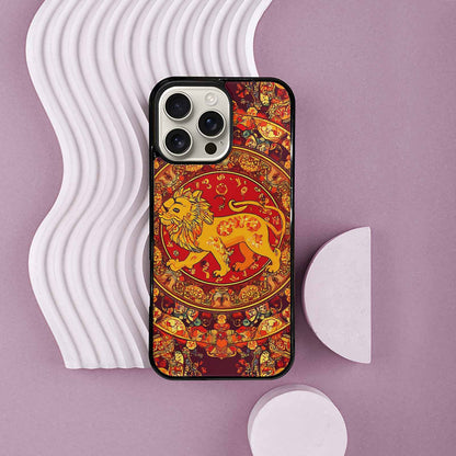 iPhone 16 Pro Max Case — Mandala Lions Art Seamless Pattern Vibrant, Unique Phone Case Design