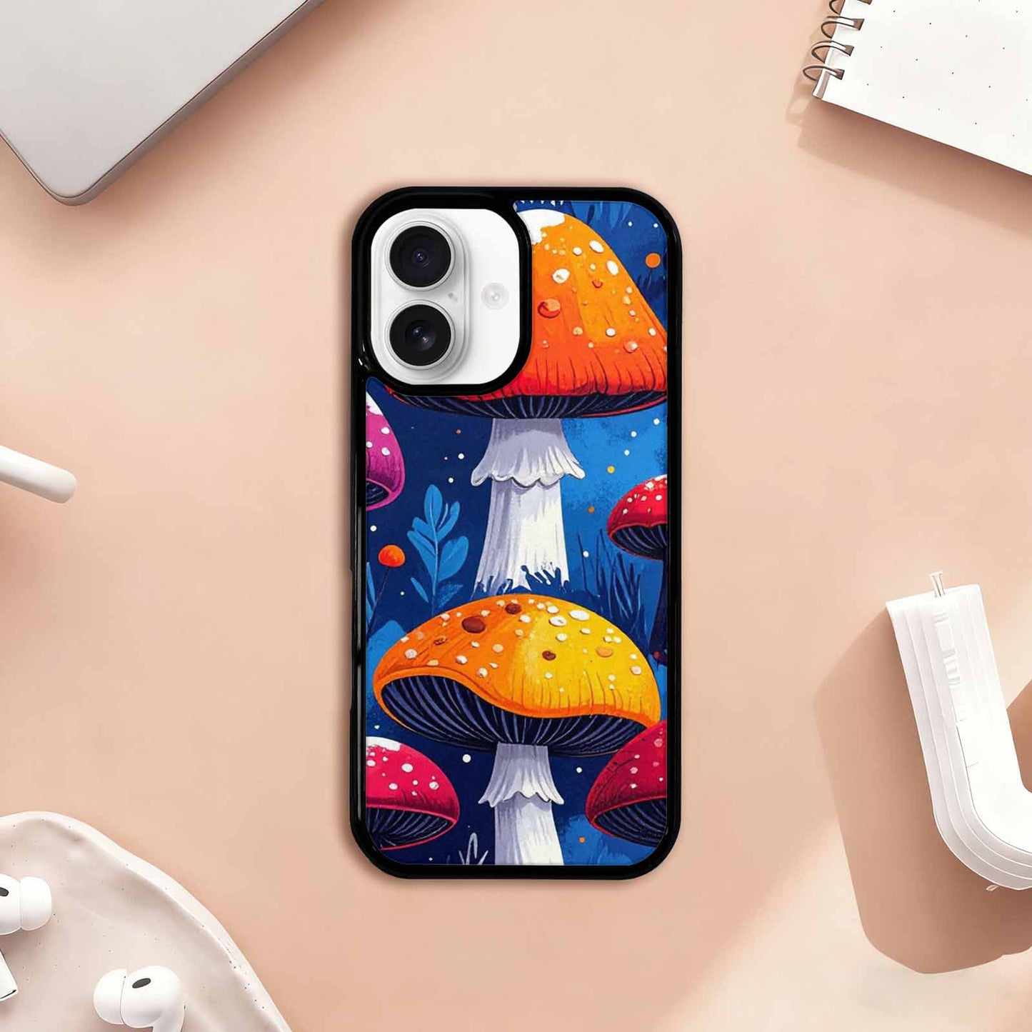 iPhone 17 Case — Vivid Winter Mushroom Cartoon Cute, Custom Designed Case Cover