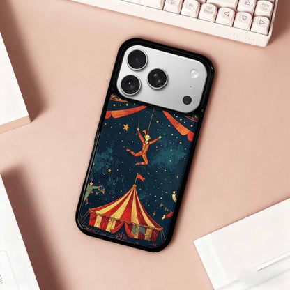 iPhone 17 Pro Case — Vintage Circus Art Pattern Retro Vintage, Custom Made Phone Cover
