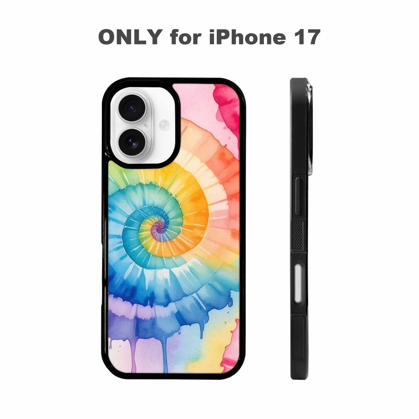 iPhone 17 Case — Seamless Repeating Pattern Of Tie Dye, Customized Protective Case
