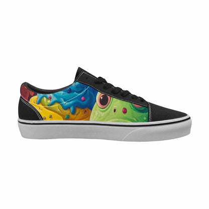 WOMEN'S Melting Ice Cream Monster Lace-Up Canvas Dreamcore Shoes