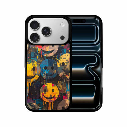 iPhone 17 Pro Case — Smiley Faces Camosmiley Faces Wt0 Camo, Custom Print Case Cover