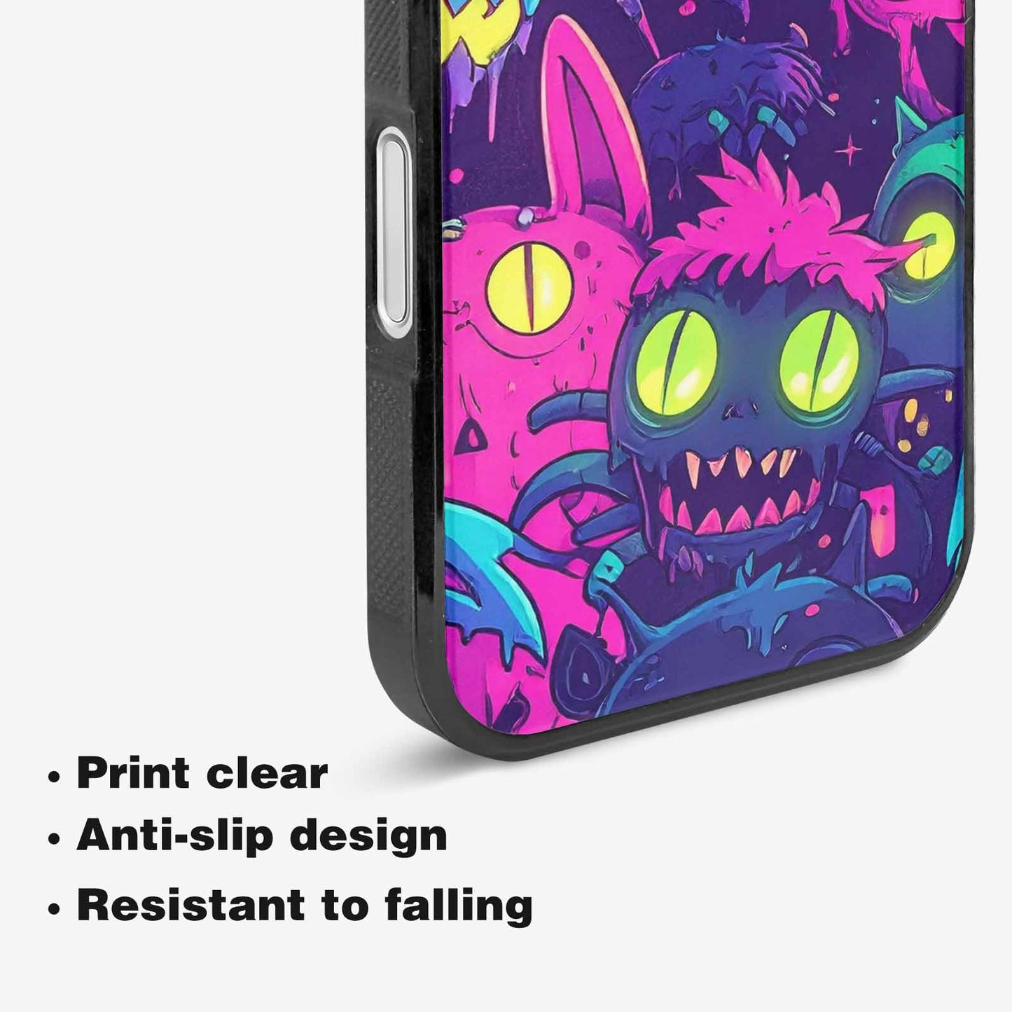 iPhone 16 Case — Mixed Toxic Glow Creature Pattern Hundreds, Custom Phone Case