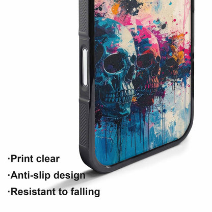 iPhone 17 Pro Max Case — Skull Dark Art Gothic Print Gothic, Custom Phone Case