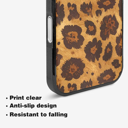 iPhone 16 Case — Classic Leopard Print Warm Golden Tan, Custom Phone Case