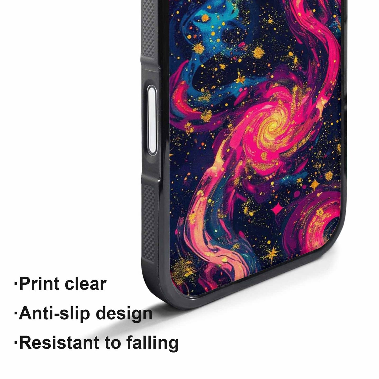 iPhone 17 Pro Case — Leopard Print Galaxy Seamless Pattern Animal, Custom Designed Case Cover