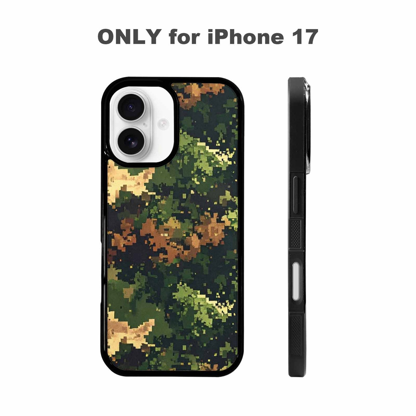 iPhone 17 Case — Small Military Camouflage Blotch Camo, Custom Made Phone Cover